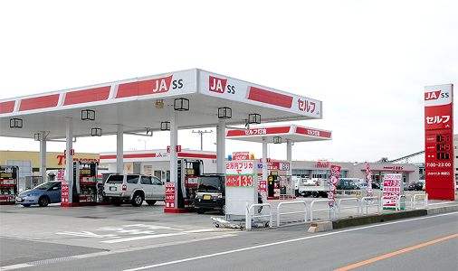 「東部給油所（セルフ）」外観写真