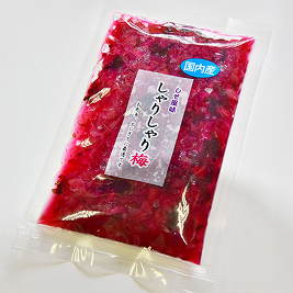 JAはぐくみの梅　商品8（しゃりしゃり梅〜しそ風味〜 120g）