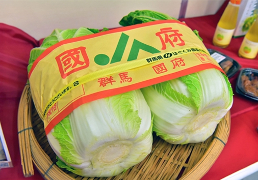 「特産物のご紹介」ページ　特産物写真（白菜）